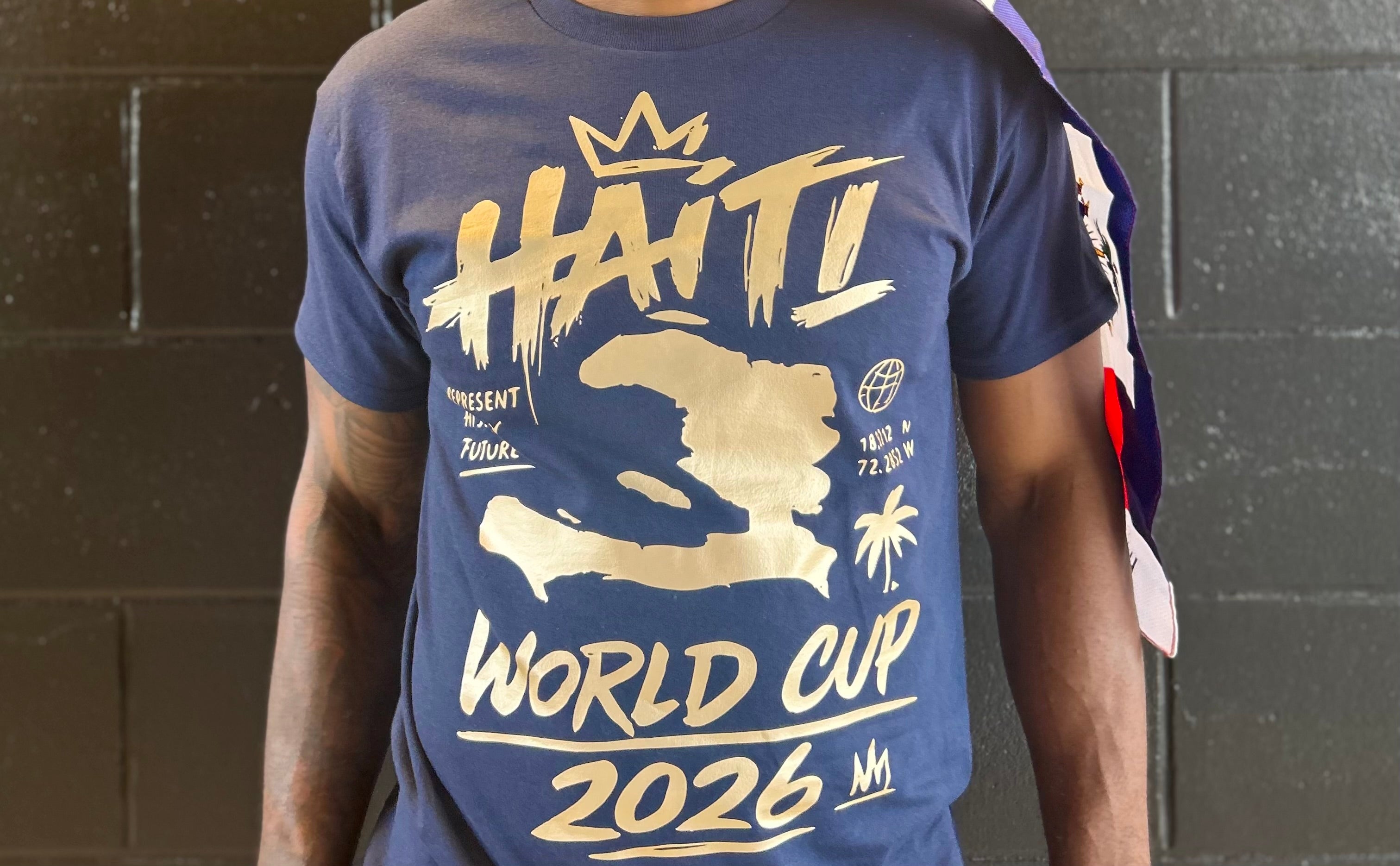 Haiti World Cup 2026 Gold Tee